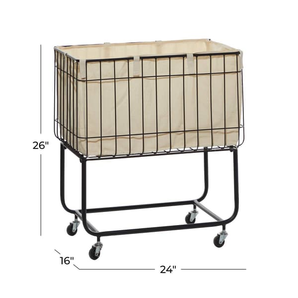 9th & Pike&#174; Contemporary Metal Laundry Cart