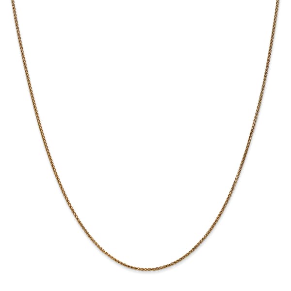 Unisex Gold Classics&#40;tm&#41; 1.2mm. 14k Diamond Cut Spiga 14in. Necklace - image 
