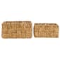 9th & Pike® Brown Wicker and Metal Baskets - Set of 2 - image 3