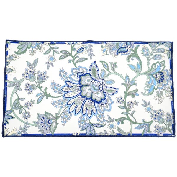 Nourison Fantasy Navy Floral Accent Rug - image 