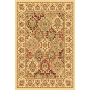 Rugs America™ New Vision Panel Rectangle Rug - Cream