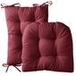 Sweet Home Collection 2pc. Non-Slip Rocking Chair Cushions - image 2