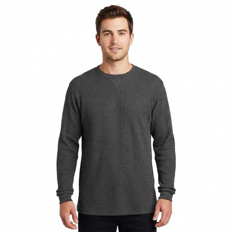 Mens Preswick & Moore(R) Thermal Crew Neck Pajama Shirt