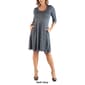 Plus Size 24/7 Comfort Apparel Elbow Sleeve Pocket Shift Dress - image 6