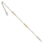 Gold Classics(tm) 14kt. Gold Tri-Color Oval Link 9in. Anklet - image 1