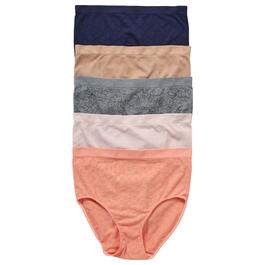 Jessica Simpson Women's Underwear - 3 Pack Microfiber Lace Tanga Panties (S-XL)