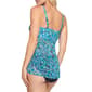 Womens Christina Blue Disty Paisley Fly Away Tankini Swim Top - image 3