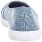 Womens Ashley Blue Solid Canvas Slip On Flats - image 4