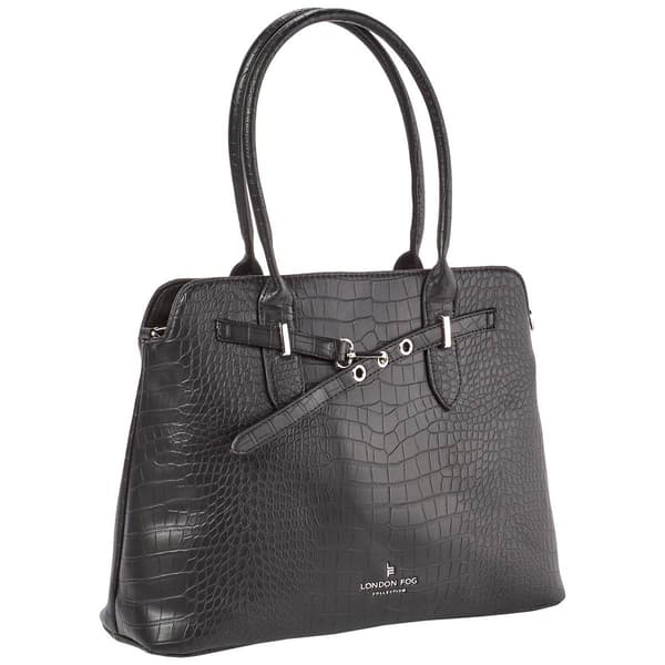 London Fog Hill Croco Satchel