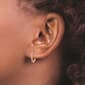 Pure Fire 14kt. Rose Gold 1/5ctw. Diamond Hinged Hoop Earrings - image 3