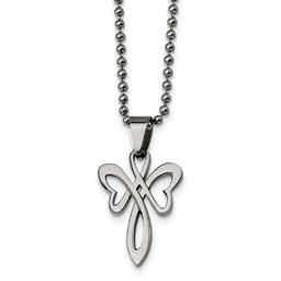 Mens Gentlemens Classics(tm) Unique Stainless Steel Cross Necklace