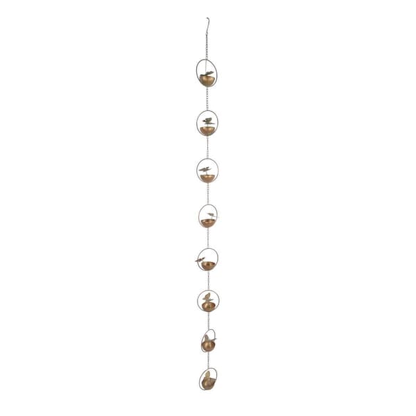 Alpine Metal Hanging Butterfly w/ Spring Chain Rain Catcher