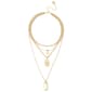 Steve Madden Cross Charm Layered Necklace - image 1