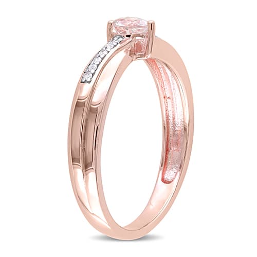 Gemstone Classics™ Silver 1/4ctw. Morganite Ring