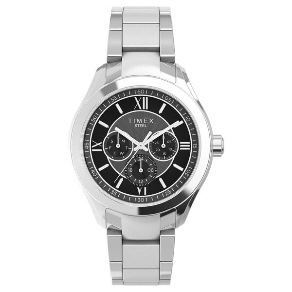 Mens Timex&#40;R&#41; Silver-Tone Case & Bracelet Watch -TW2V95400JI - image 