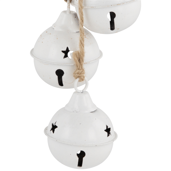 Northlight 2pk. White Cascading Christmas Jingle Bell Ornaments