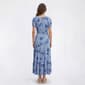 Womens Emily Daniels Short Sleeve Floral Ruffle Hem Maxi Dress - image 3