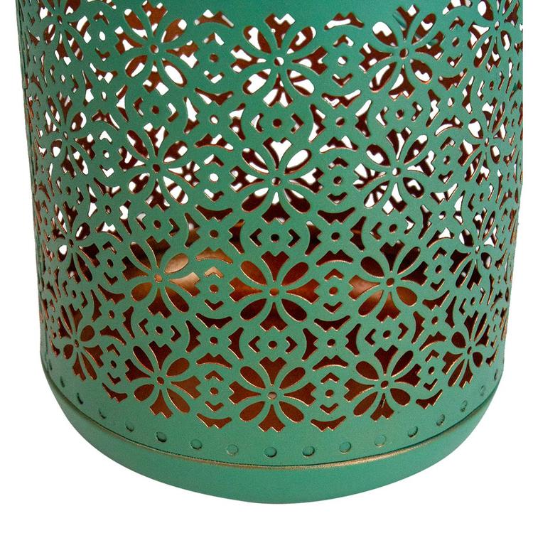 Northlight Seasonal 7in. Floral LED Solar Lantern
