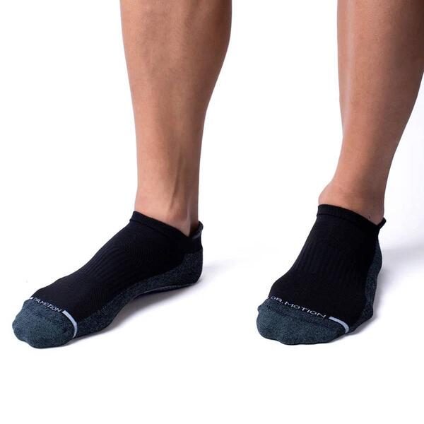Mens Dr. Motion 2-pack Ankle Compression Socks - Black - image 