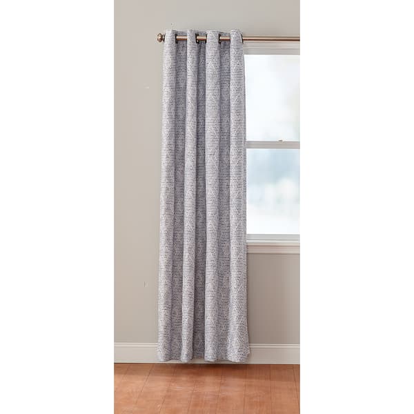 Diamond Chenille Lined Grommet Blackout Curtain Panel