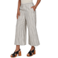 Womens Ruby Rd. Tropical Noir Pull On Stripe Wide Leg Pants - image 3