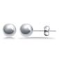 Designs by FMC 8mm Sterling Silver Polished Ball Stud Earrings - image 2