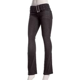 Juniors Madden Girl Self Belted Bootcut Jeans