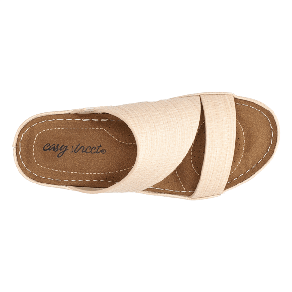 Womens Easy Street Larrain  Wedge Slide Sandals