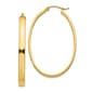 Gold Classics&#40;tm&#41; 14k 48x29mm Lightweight Oval Hoop Earrings - image 1
