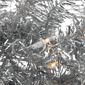Northlight 36in. Pre-Lit Silver Tinsel Christmas Wreath - image 4
