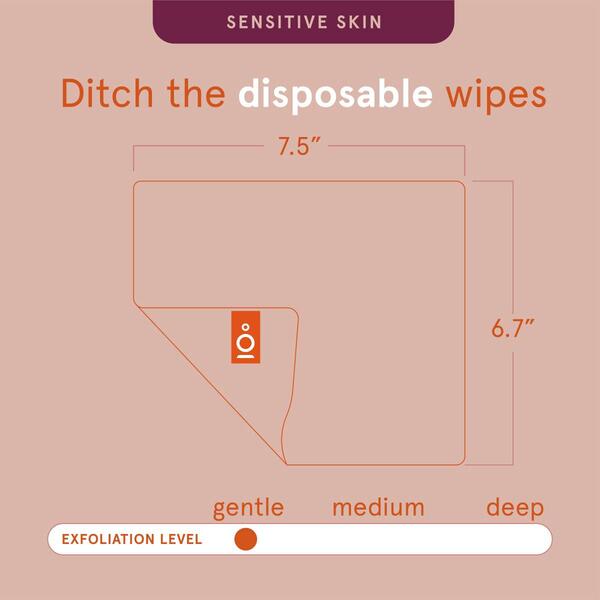 Cleanlogic Sensitive Skin Dual Textured Face Cloth