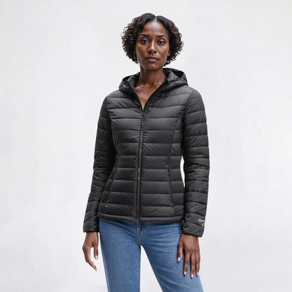Womens Reebok Short Packable Jacket with Hood