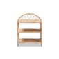 Baxton Studio Redell Bohemian Rattan 3-Tier Display Shelf - image 4