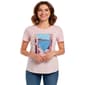 Petite Hasting & Smith Short Sleeve Crinkle Summer Vacation Tee - image 1