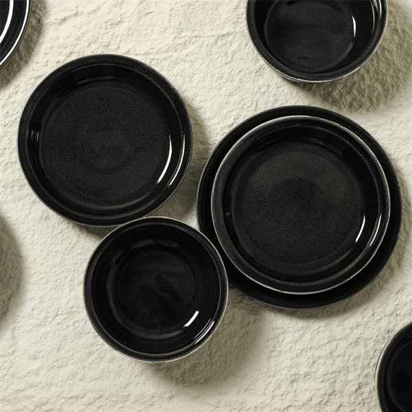 Stone Lain Slate 12pc. Stoneware Dinnerware Set