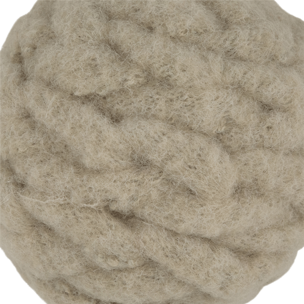 Northlight 3.75in. Beige Woven Yarn Ball Christmas Ornament