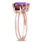 Gemstones Classics™ Rose Gold Plated Amethyst & Garnet Ring - image 4