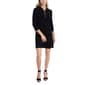 Womens MSK 3/4 Sleeve Half Zip Swing Shift Dress - image 1