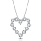Nova Star(R) Sterling Silver Lab Grown Diamond Heart Pendant - image 1