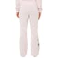 Juniors No Comment Foil Screen Fold Over Waist Flare Pants- Lilac - image 3