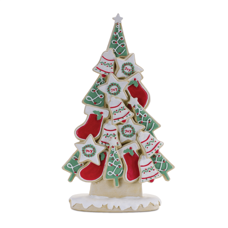Melrose Frosted Christmas Cookie Pine Tree - Set of 2