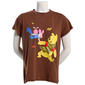 Juniors Freeze Front/Back Pooh & Piglet Leaves Tee - image 2