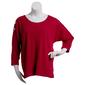 Plus Size French Laundry Long Dolman Button Sleeve Tunic Sweater - image 1