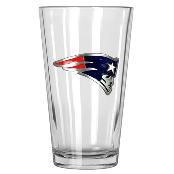 Patriots Metal Logo 16oz. Pint Glass - image 