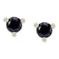 Gianni Argento 14kt. Gold Sapphire Zircon Stud Earrings - image 1