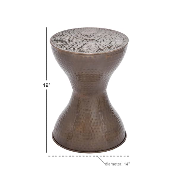 9th & Pike® Bronze Iron Country Accent Table