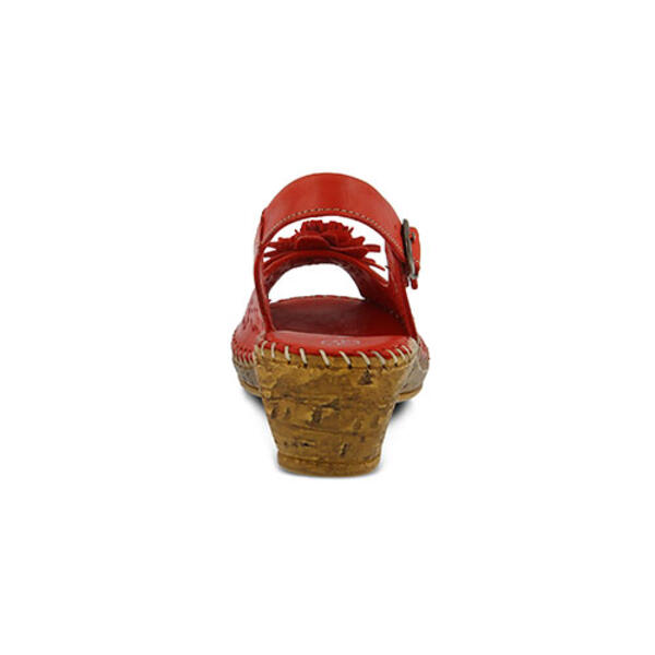 Womens Spring Step Belford Slingback Sandals &#8211; Red