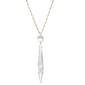 1928 Gold Tone Clear Crystal Icicle Y-Necklace - image 1