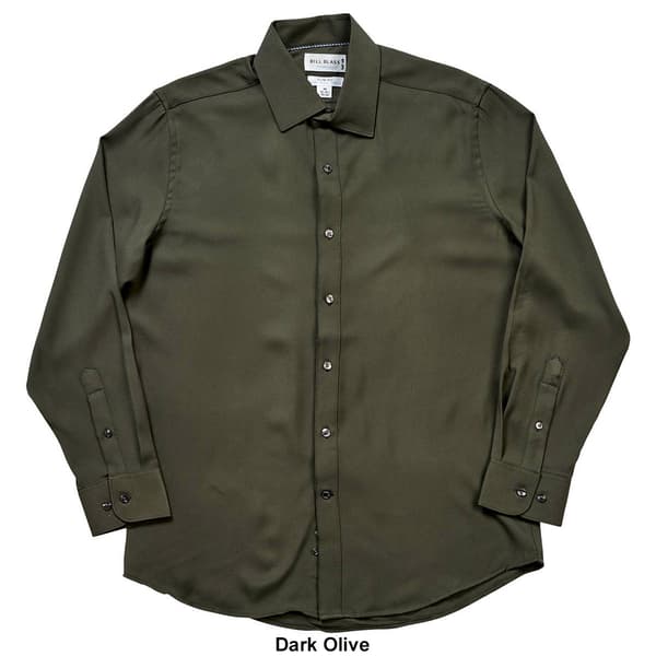 Mens Bill Blass Slim Fit Double Twill Dress Shirt