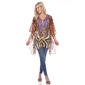 Womens White Mark Tiger Leopard Caftan Blouse - image 2